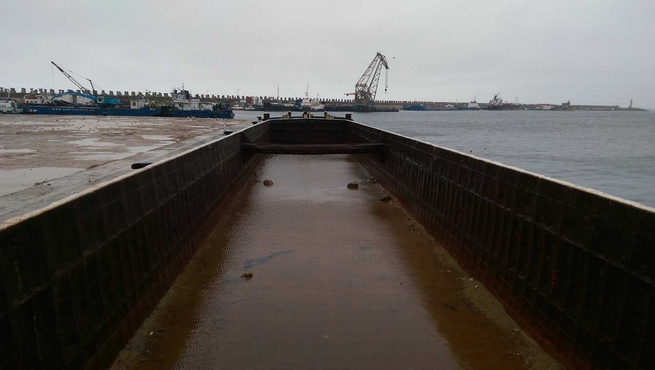 Lucrările pentru extinderea  danei de gabare din Portul Constanța au fost finalizate